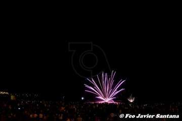 Los fuegos de Melenara 2018 (Foto Francisco Santana Ravelo)